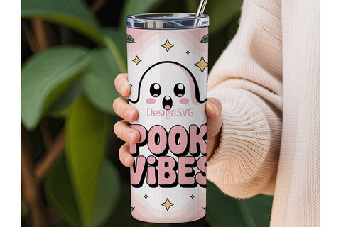 Spooky Vibes 20oz Tumbler Wrap Sublimation DesignSVG 