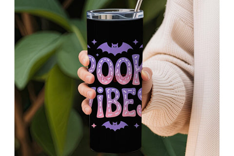 Spooky Vibes 20oz Tumbler Wrap Sublimation DesignSVG 