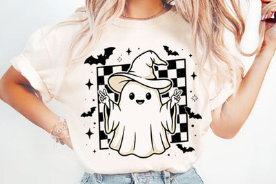 Spooky Vibes Halloween Ghost PNG Designs Sublimation Shahin alam 