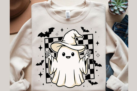 Spooky Vibes Halloween Ghost PNG Designs SVG shah alam 