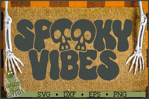 Spooky Vibes Skulls SVG File SVG Crunchy Pickle 