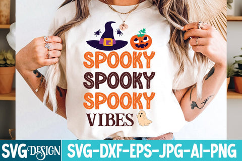 Spooky Vibes SVGv Design,Spooky Vibes Sublimation Design,Halloween,Halloween svg,Halloween svg Cut File,Halloween SVG Design,Witch svg Design,Spooky Svg Design,Happy Halloween svg SVG BlackCatsMedia 
