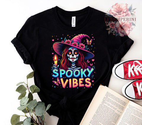 Spooky Vibes, Witchy Design, Halloween PNG, Sublimation Art, Haunted Graphics, Witchcraft Decor, Halloween Sublimation, Creepy Print Sublimation Li Zamperini 