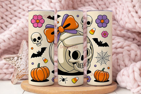 Spooky Volleyball Halloween 20oz Tumbler Sublimation DesignSVG 