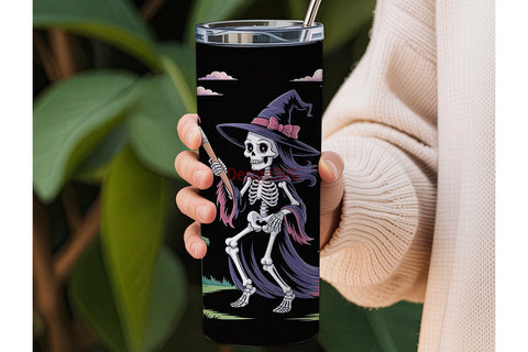 Spooky Witch Castle 20oz Tumbler Wrap Sublimation DesignSVG 