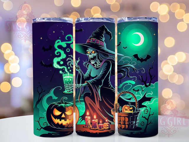 Spooky Witch Fall Tumbler Wrap, Halloween Tumbler, 20oz Skinny Tumbler, Spooky Season Png, Sublimation Design, Fall Tumbler Wrap, Tumbler Wrap Download Sublimation SvggirlplusArt 