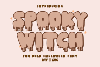 Spooky Witch - Fun Bold Halloween Font Font Masyafi Studio 