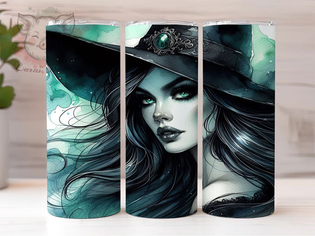 Spooky Witch Gothic Halloween Tumbler, Spooky Witch Wrap, 20oz Sublimation Design, Witchy Vibes Drinkware, Gothic Halloween Tumbler, Magic Spell Wrap, Cute Witch Sublimation Sublimation Lara' s Designs 