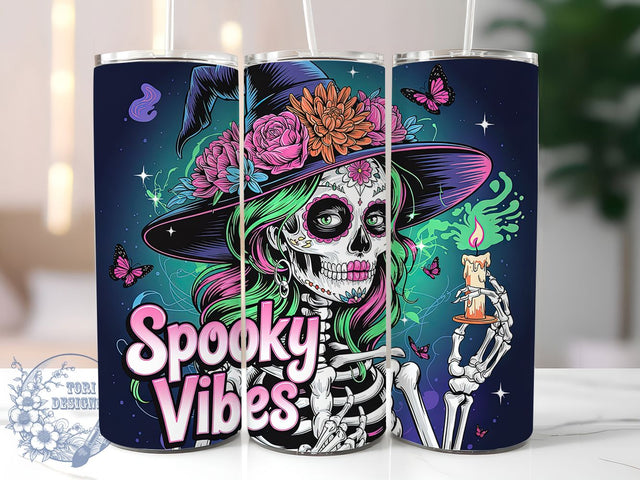 Spooky Witch Gothic Halloween Tumbler, Witch Gift Design, Gothic Accessories, Spooky Season Gift, Witchcraft Present, Halloween Decor, Mystical Design Sublimation ToriDesigns 
