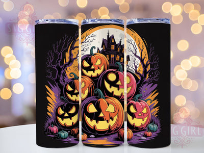 Spooky Witch Pumpkin Halloween Tumbler, Spooky Witch Wrap, 20oz Sublimation Design, Haunted Halloween Tumbler, Autumn Pumpkin Drinkware, Witchy Fall Wrap, Seasonal Spooky Design Sublimation SvggirlplusArt 