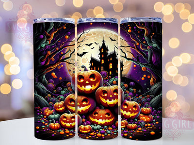 Spooky Witch Pumpkin Halloween Tumbler, Spooky Witch Wrap, 20oz Sublimation Design, Haunted Halloween Tumbler, Autumn Pumpkin Drinkware, Witchy Fall Wrap, Seasonal Spooky Design Sublimation SvggirlplusArt 