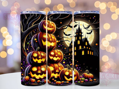 Spooky Witch Pumpkin Halloween Tumbler, Spooky Witch Wrap, 20oz Sublimation Design, Haunted Halloween Tumbler, Autumn Pumpkin Drinkware, Witchy Fall Wrap, Seasonal Spooky Design Sublimation SvggirlplusArt 
