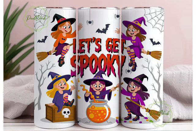 Spooky Witch Tumbler Wrap 20oz Sublimation PixelChick 