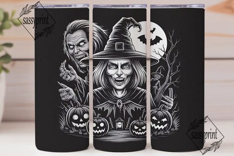 Spooky Witch Tumbler Wrap Sublimation sassyprint 
