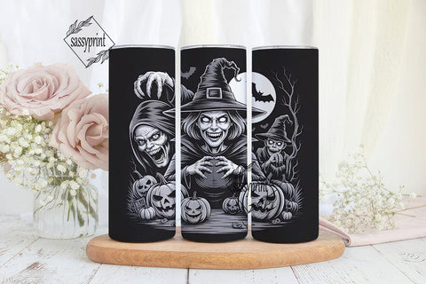 Spooky Witch Tumbler Wrap Sublimation sassyprint 