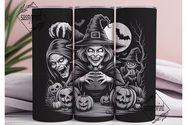 Spooky Witch Tumbler Wrap Sublimation sassyprint 