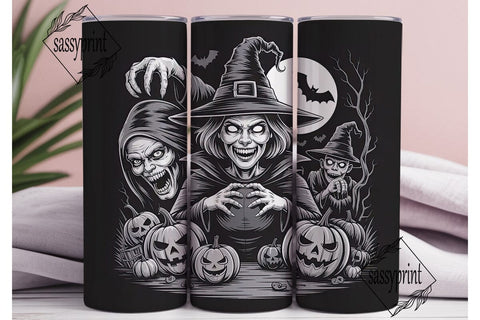 Spooky Witch Tumbler Wrap Sublimation sassyprint 
