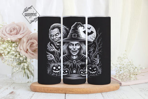 Spooky Witch Tumbler Wrap Sublimation sassyprint 