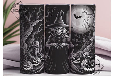 Spooky Witch Tumbler Wrap Sublimation sassyprint 