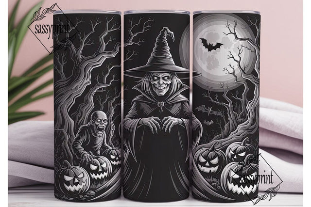 Spooky Witch Tumbler Wrap Sublimation sassyprint 