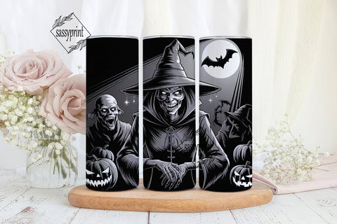 Spooky Witch Tumbler Wrap Sublimation sassyprint 