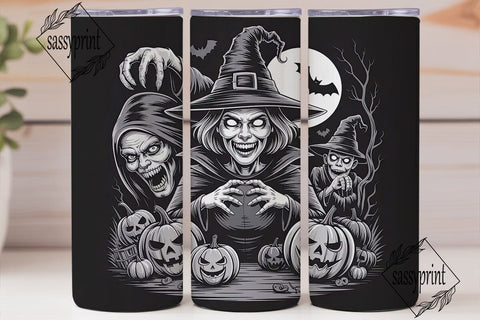 Spooky Witch Tumbler Wrap Sublimation sassyprint 