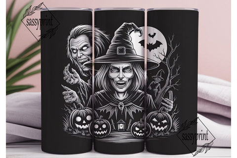 Spooky Witch Tumbler Wrap Sublimation sassyprint 