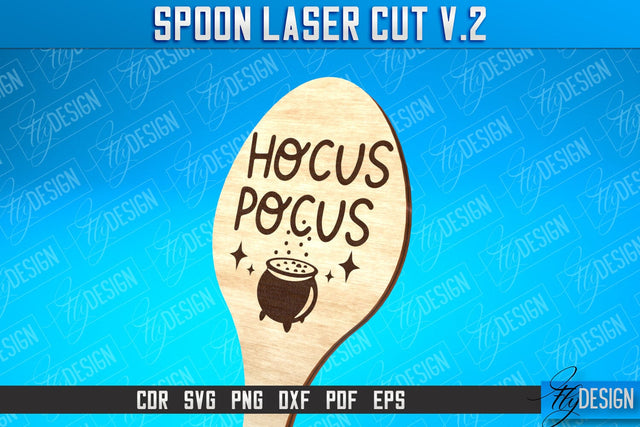 Spoon Laser Cut SVG Design | Kitchen Design | Home SVG SVG Fly Design 