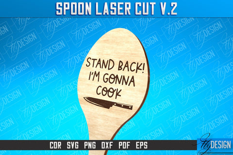 Spoon Laser Cut SVG Design | Kitchen Design | Home SVG SVG Fly Design 