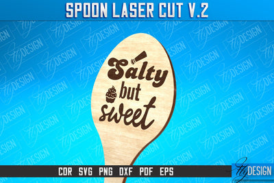 Spoon Laser Cut SVG Design | Kitchen Design | Home SVG SVG Fly Design 