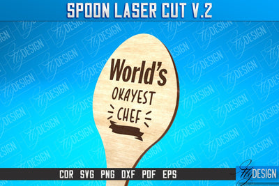 Spoon Laser Cut SVG Design | Kitchen Design | Home SVG SVG Fly Design 