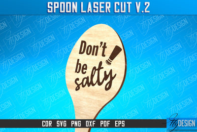 Spoon Laser Cut SVG Design | Kitchen Design | Home SVG SVG Fly Design 