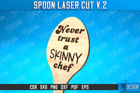 Spoon Laser Cut SVG Design | Kitchen Design | Home SVG SVG Fly Design 