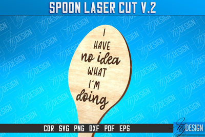 Spoon Laser Cut SVG Design | Kitchen Design | Home SVG SVG Fly Design 