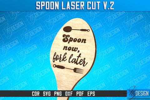 Spoon Laser Cut SVG Design | Kitchen Design | Home SVG SVG Fly Design 