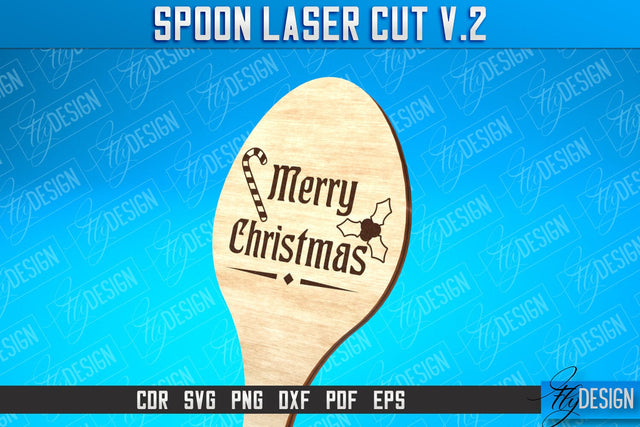Spoon Laser Cut SVG Design | Kitchen Design | Home SVG SVG Fly Design 