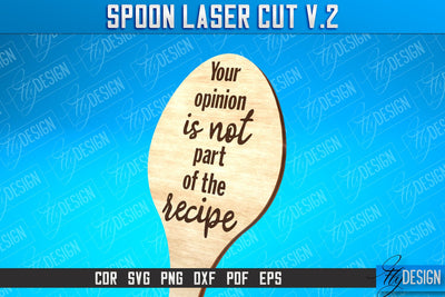 Spoon Laser Cut SVG Design | Kitchen Design | Home SVG SVG Fly Design 