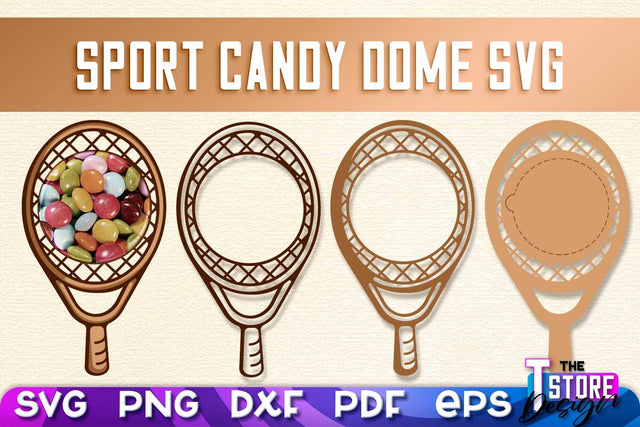 Sport Candy Dome SVG | Candy Holders SVG | Sport Treat Box SVG SVG The T Store Design 