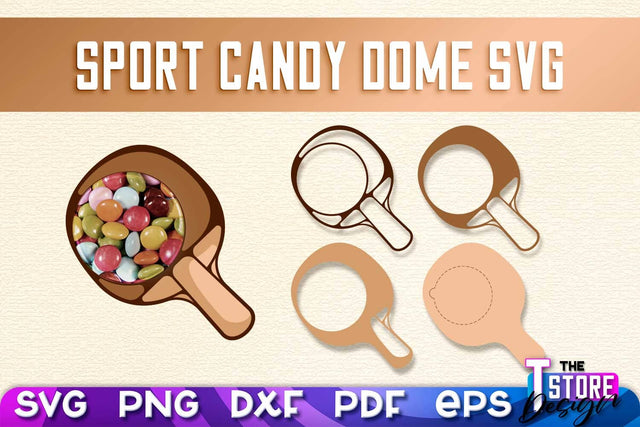 Sport Candy Dome SVG | Candy Holders SVG | Sport Treat Box SVG SVG The T Store Design 