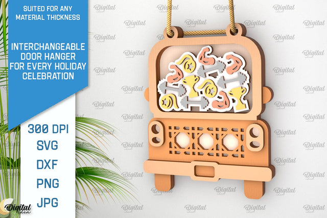 Sport Interchangeable Decor Laser Cut. Door Hanger SVG SVG Evgenyia Guschina 