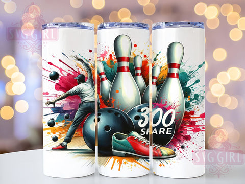 Sport Life Strike Spare 20oz Tumbler Wrap Sublimation Design, Straight Tapered Tumbler Wrap, Bowling Tumbler Png, Instant Digital Download Sublimation SvggirlplusArt 