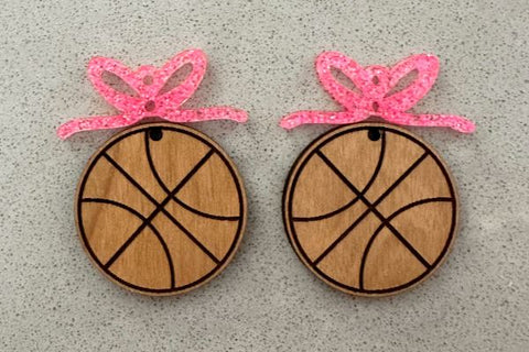 Sports and Bow Earring Bundle Laser SVG SVG Crafting With Brenna 