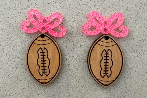 Sports and Bow Earring Bundle Laser SVG SVG Crafting With Brenna 