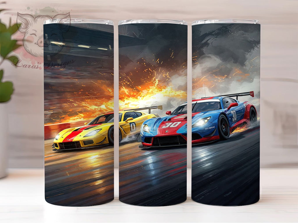 Sports Racing Car 20oz Tumbler Design, Racing Car Tumbler, Sports Car ...