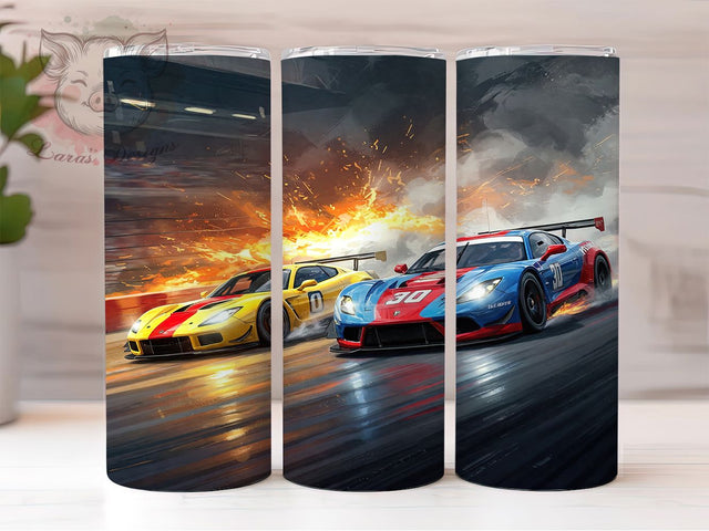 Sports Racing Car 20oz Tumbler Design, Racing Car Tumbler, Sports Car Design, Sublimation Wrap, 20oz Tumbler, Car Lover Gifts, Motorsport Decor, Fast Car Tumbler Sublimation Lara' s Designs 