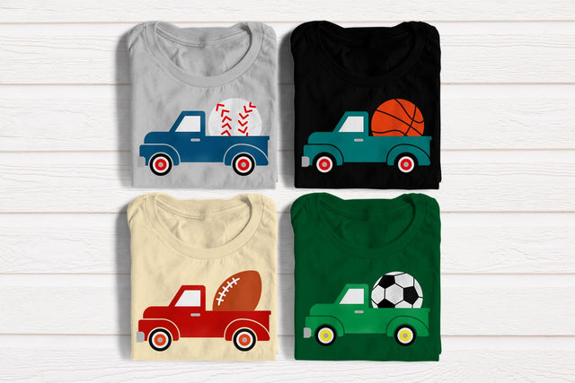 Sports Vintage Truck SVG File Bundle SVG Risa Rocks It 