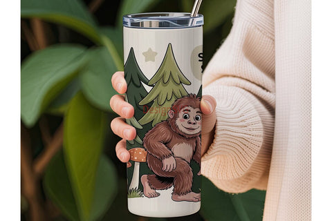 Spot the Squatch 20oz Tumbler Wrap Sublimation DesignSVG 