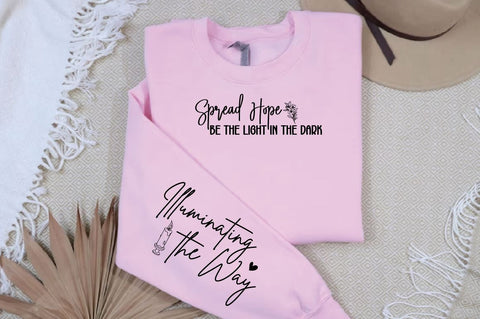 Spread Hope Be the Light in the Dark Sleeve SVG Design SVG Designangry 