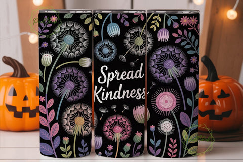 Spread Kindness 20oz Tumbler Wrap Sublimation PixelChick 