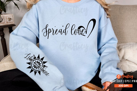 Spread love Sleeve SVG Design SVG Designangry 
